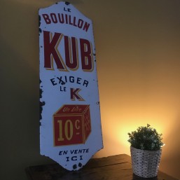 Plaque émaillée "Bouillon Kub"