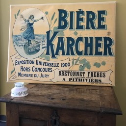 Affiche entoilée "Bière...