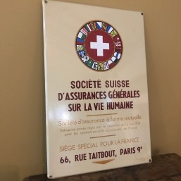 Plaque émaillée "Société...