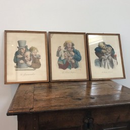 Lot de 3 gravures...