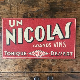 Tôle lithographiée " Vins...