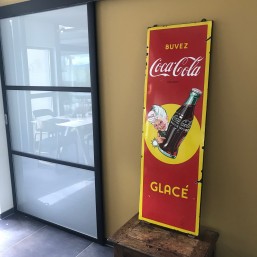 Plaque émaillée "Coca-Cola" XL