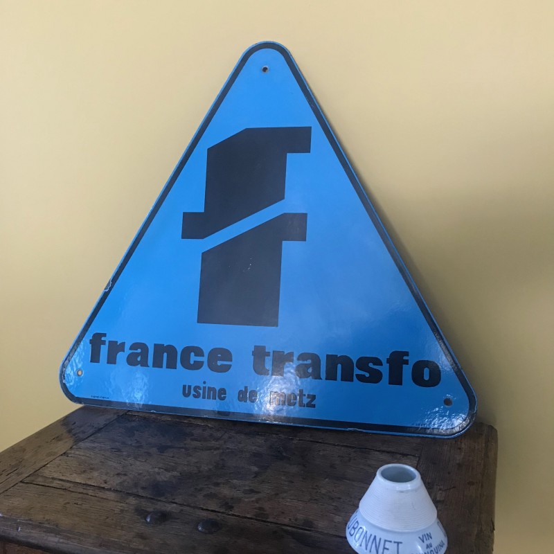 Plaque émaillée Publicitaire – FRANCE SOIR – Métal – Déco Murale Vintage – Neuf
