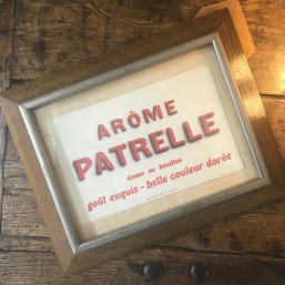 Affichette "Arôme Patrelle"